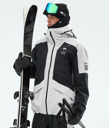 Morpheus Ski Jacket Men - Light Grey/Black