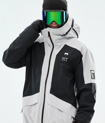 Morpheus Ski Jacket Men - Light Grey/Black