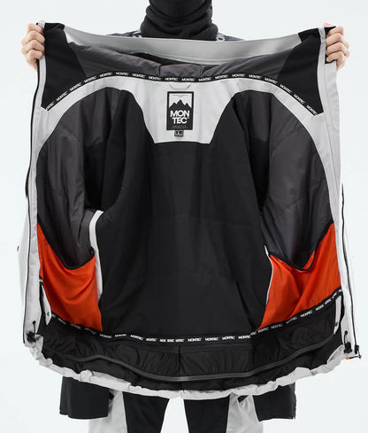 Morpheus Ski Jacket Men - Light Grey/Black