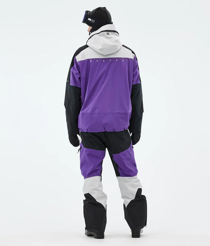 Oracle Ski Jacket Men - Light Grey/Black/Vivid Purple
