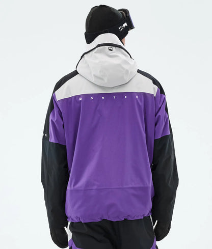 Oracle Ski Jacket Men - Light Grey/Black/Vivid Purple