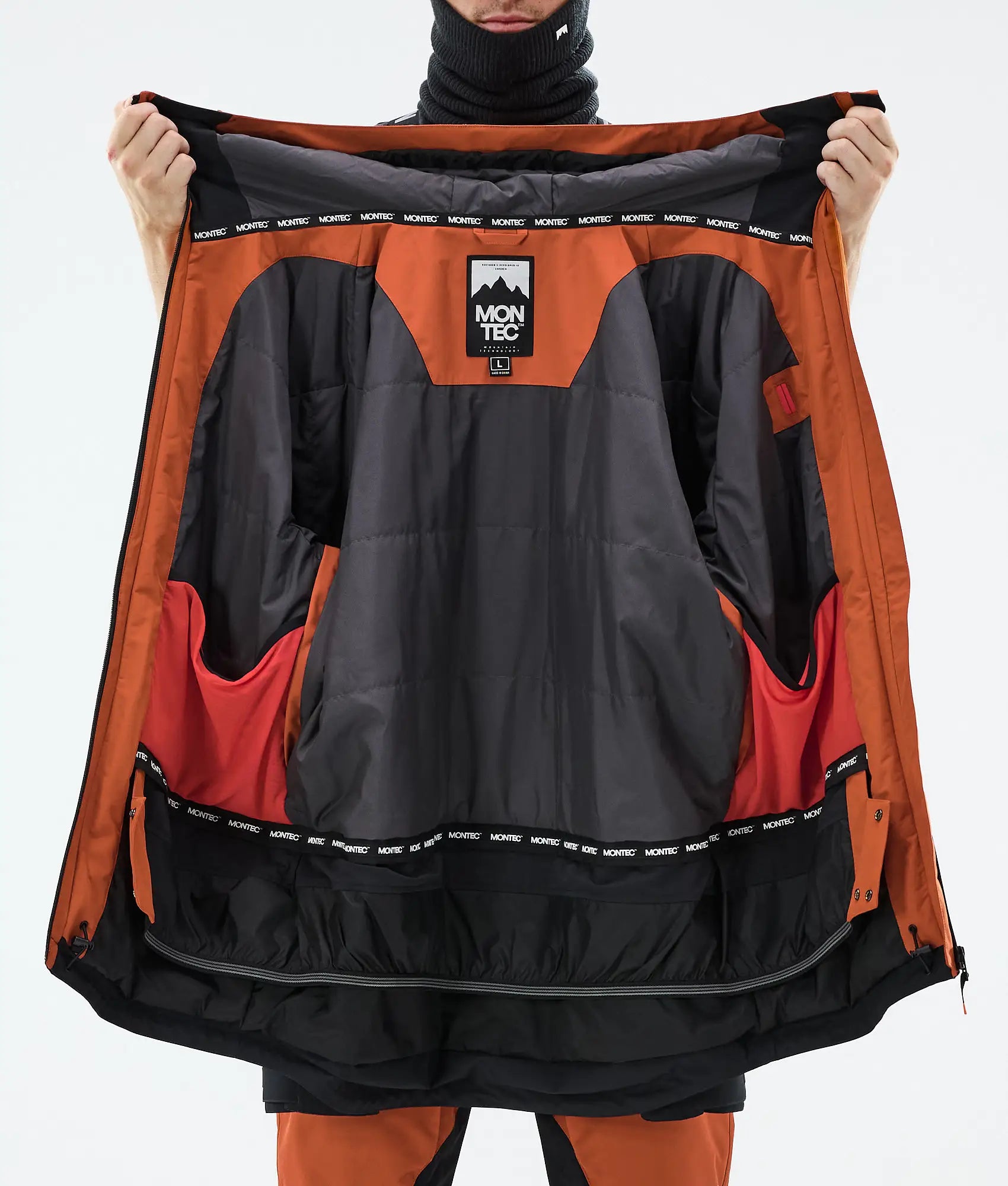 Arch Ski Jacket Men - Burned Orange/Black