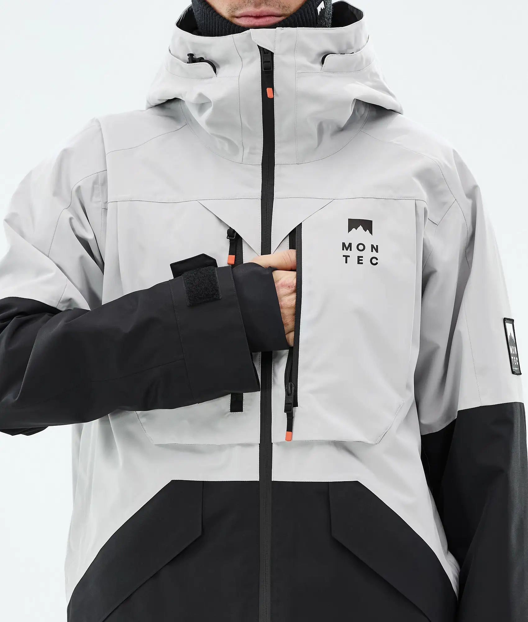 Arch Ski Jacket Men - Light Grey/Black