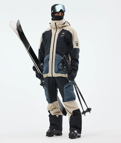 Morpheus Ski Jacket Men - Sand/Black/Metal Blue