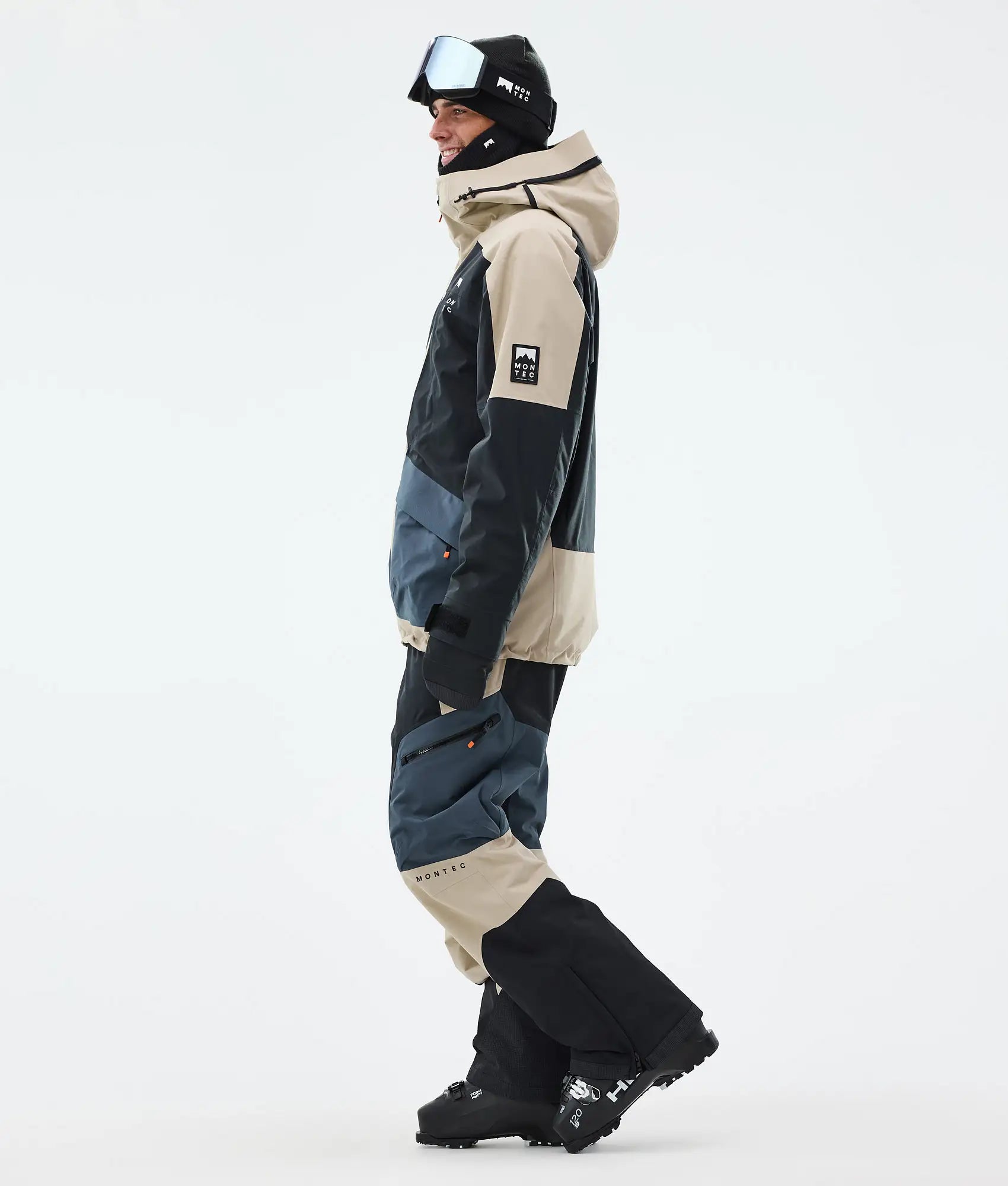 Morpheus Ski Jacket Men - Sand/Black/Metal Blue