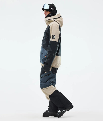 Morpheus Ski Jacket Men - Sand/Black/Metal Blue