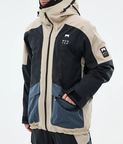 Morpheus Ski Jacket Men - Sand/Black/Metal Blue