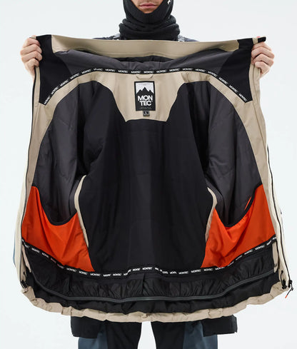 Morpheus Ski Jacket Men - Sand/Black/Metal Blue